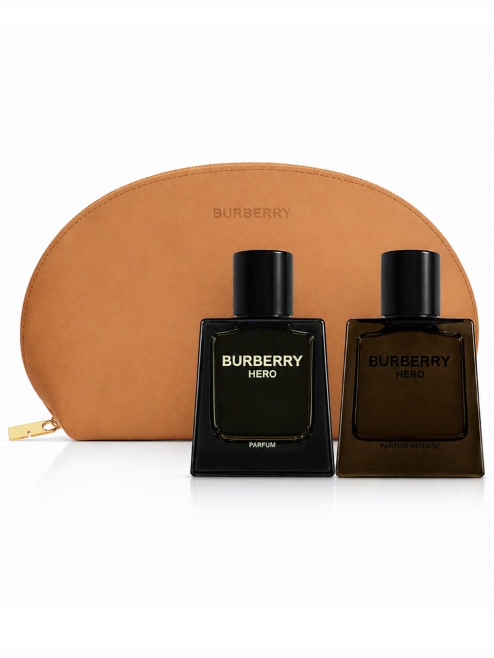 Burberry Hero Fragrance Gift Set with Tan Cosmetic Bag